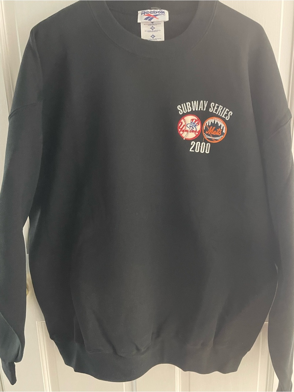 Vintage 2000 Yankees Mets Subway Series Reebok Crewneck Sweatshirt XL – New